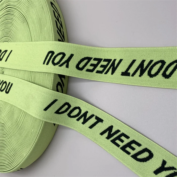 Жаккардовая эластичная лента с логотипом под заказ, нижнее белье, эластичный пояс, тканые аксессуары для одежды и багажа, медицинская Защитная ткань