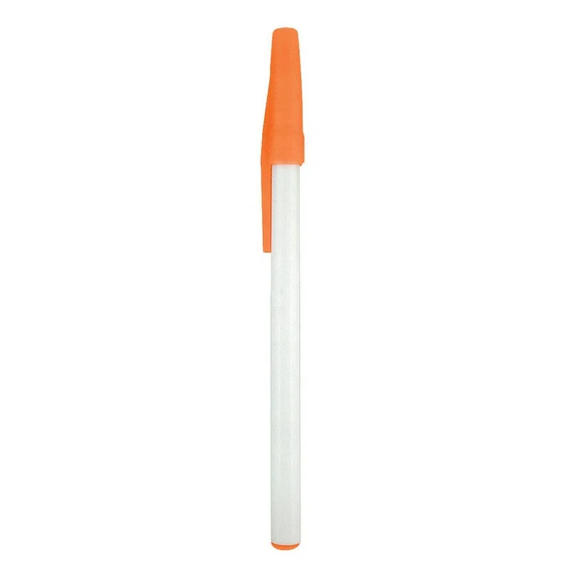 Advertising Simple Plastic Pen with Cap Promotional Cheap Ball Pen Cute  Gel Pen Plastic