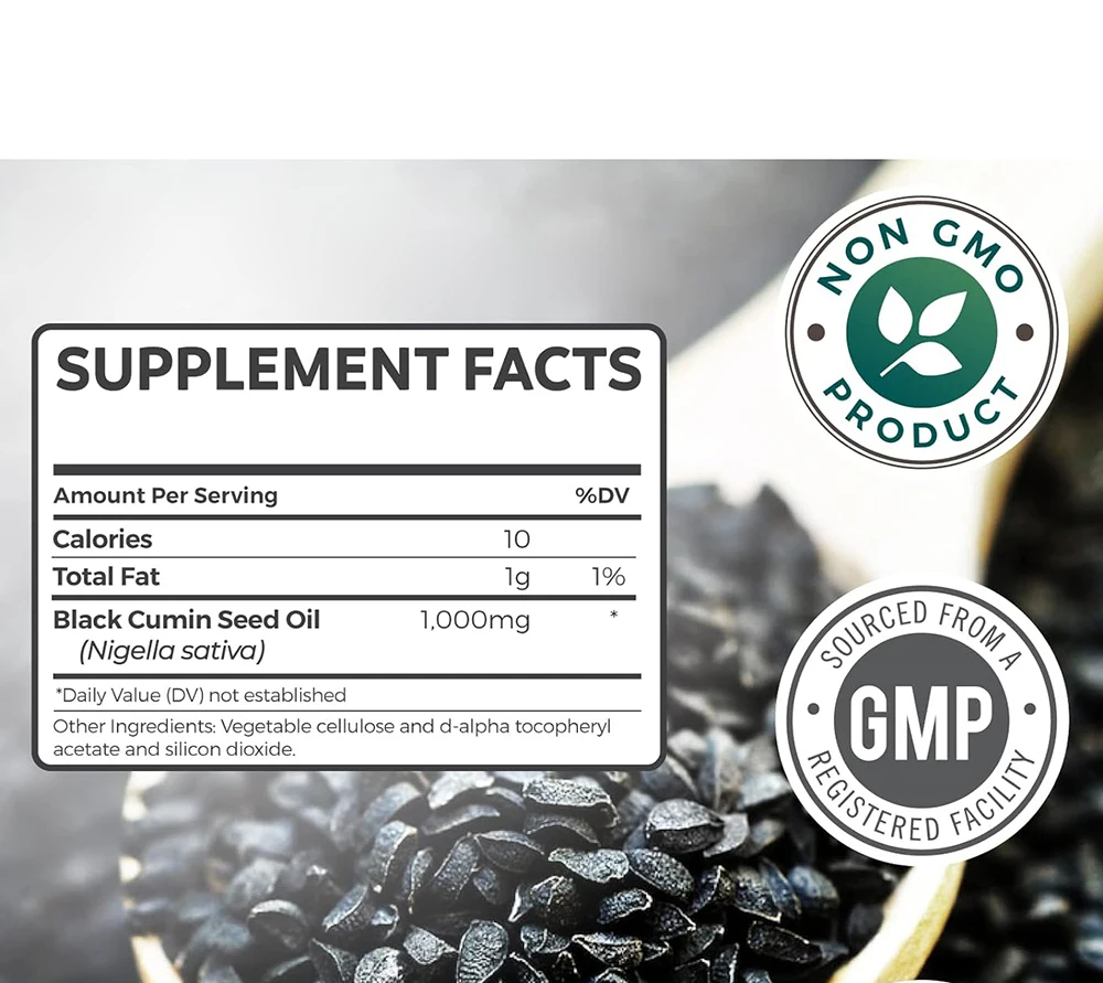 Private Label Factory Wholesale Digestive Immune Support Skin Health Black Seed Oil Gummies