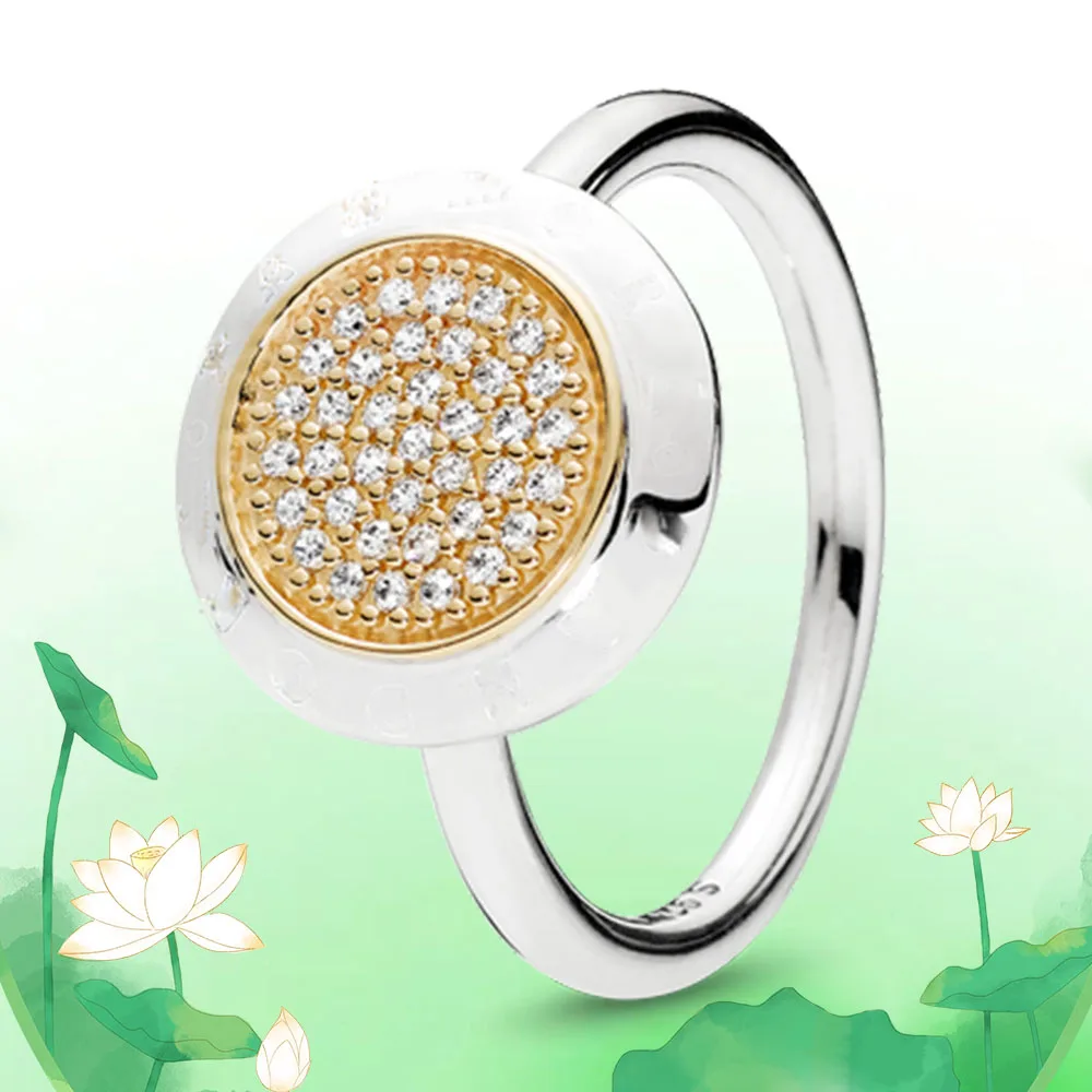 Elegant interlace line Crown pan dora signature Pave Setting ring 925 sterling silver material nickel free 5A Zircon shining