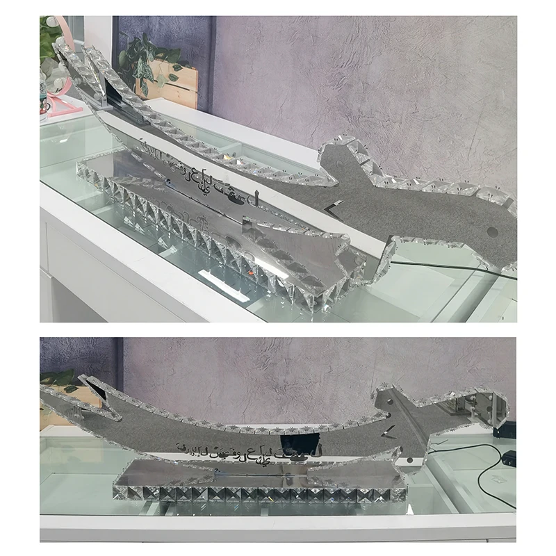 Hot Customized Sale Contemporary New Sublimation Table Lamp Modern Led Crystal Luxury Bedroom Lighting Portable Led Table Lamp