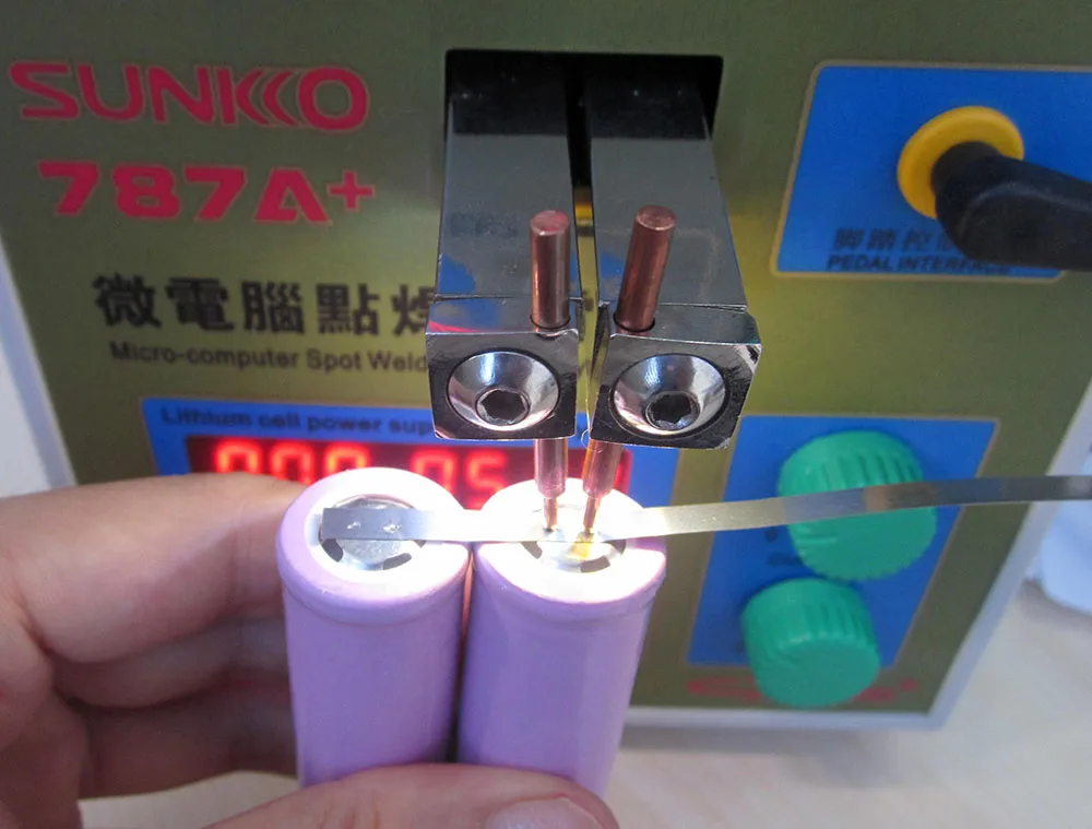 787A+ LED Pulse Battery Spot Welder 18650 micro Spot welding machine for laptops and Phone Battery Precision Welding Pedal