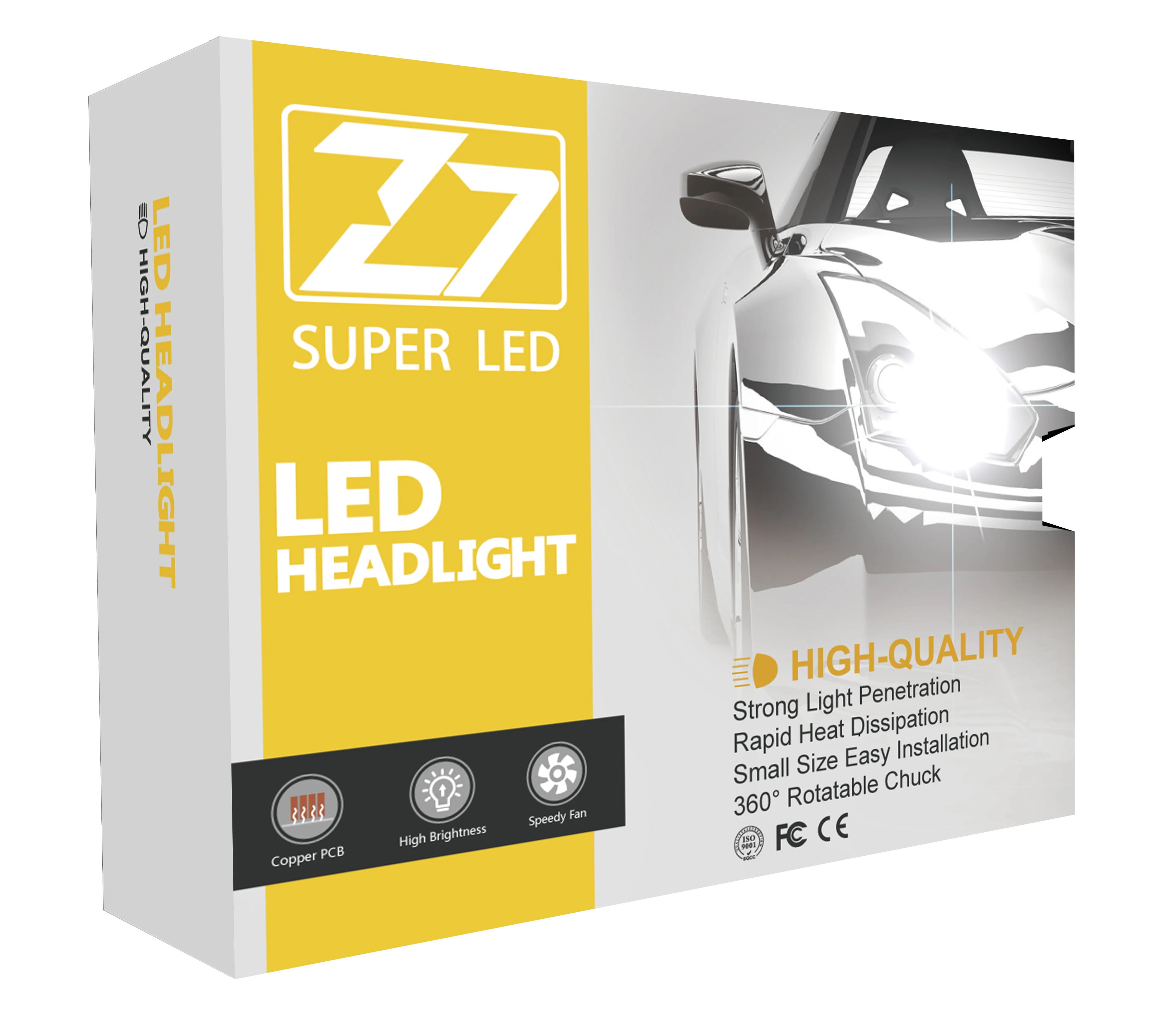 8000lm car LED headlight wwith fan design 100% waterproof auto LED head lamp h4 h11 h7 9005 9006 canbus error free