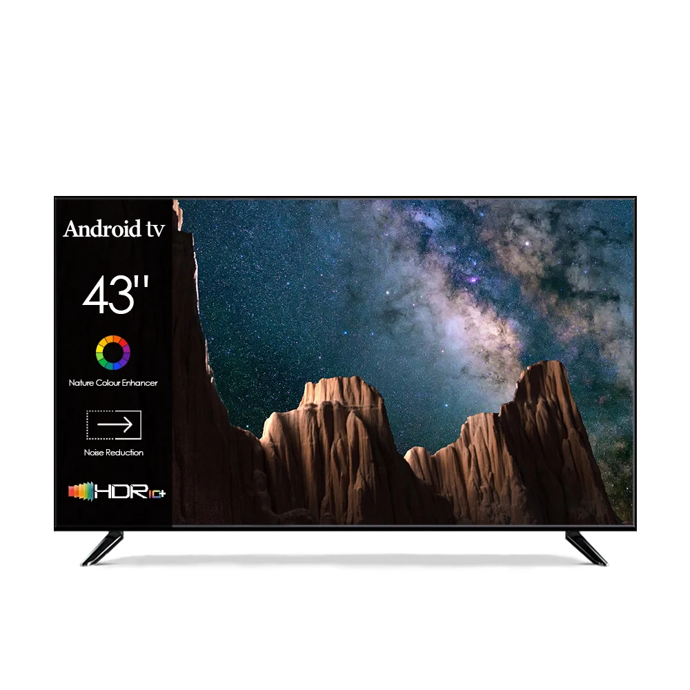 Низкая цена телевизор с плоским экраном 43 50 55 65 дюймов LED 4K Android 14 Smart TV