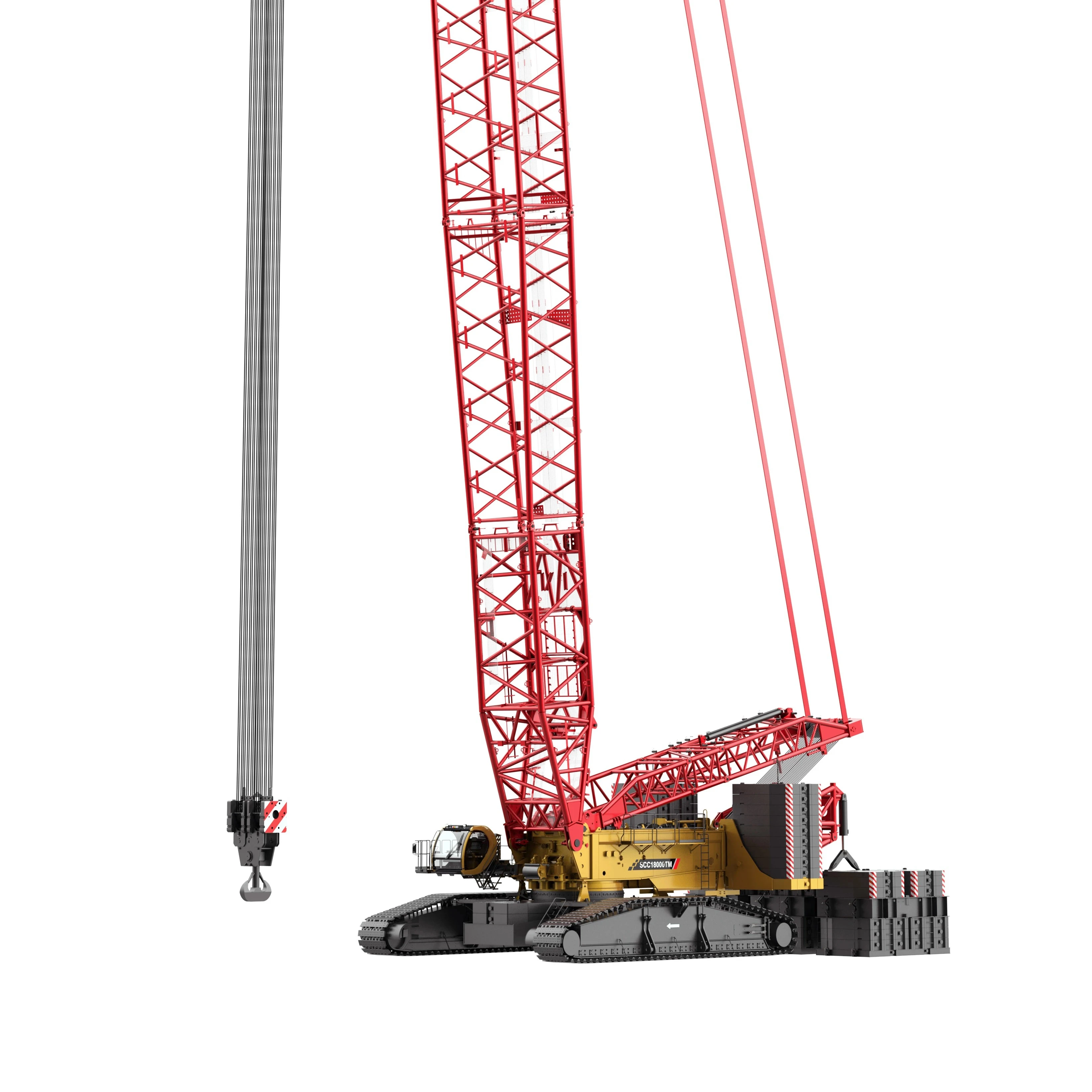 Китайский высококачественный гусеничный кран SCC1500A-8 150 тонн в продаже