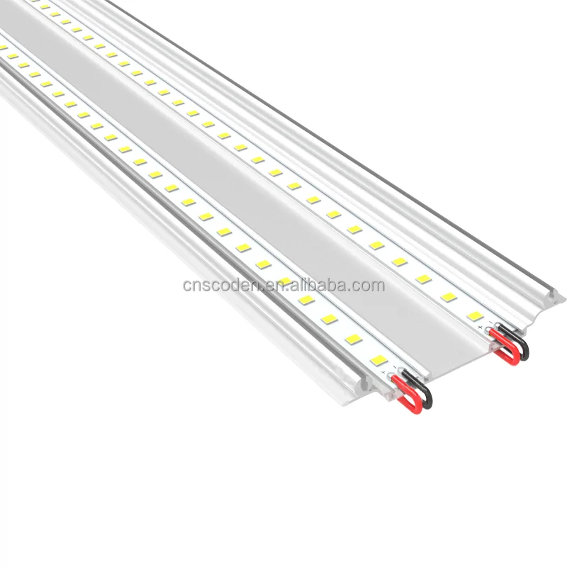 Waterproof 4500K Tube LED Linear Lighting 18W 36W 50W Fixture IP65 Tri-Proof Suspended Ceiling Lighting