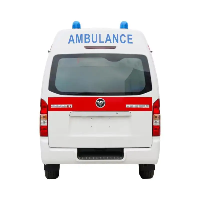 Mid-roof Emergency Hospital First Aid Ambulance Vehicle FOTON G7 Monitoring High Quality Medical ICU Ambulance Car