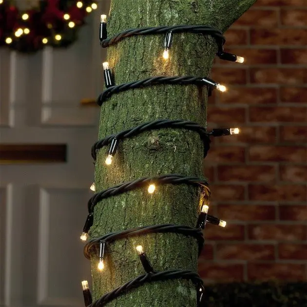 Outdoor Decorative LED Light 8 Modes Twinkle Fairy Lighting for Xmas Tree Yard Patio  Christmas Green String Lights