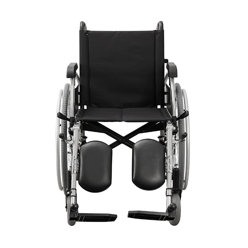 Jumao New Design Aluminum Manual Wheelchair with Fire Retardant Nylon Seat and Back