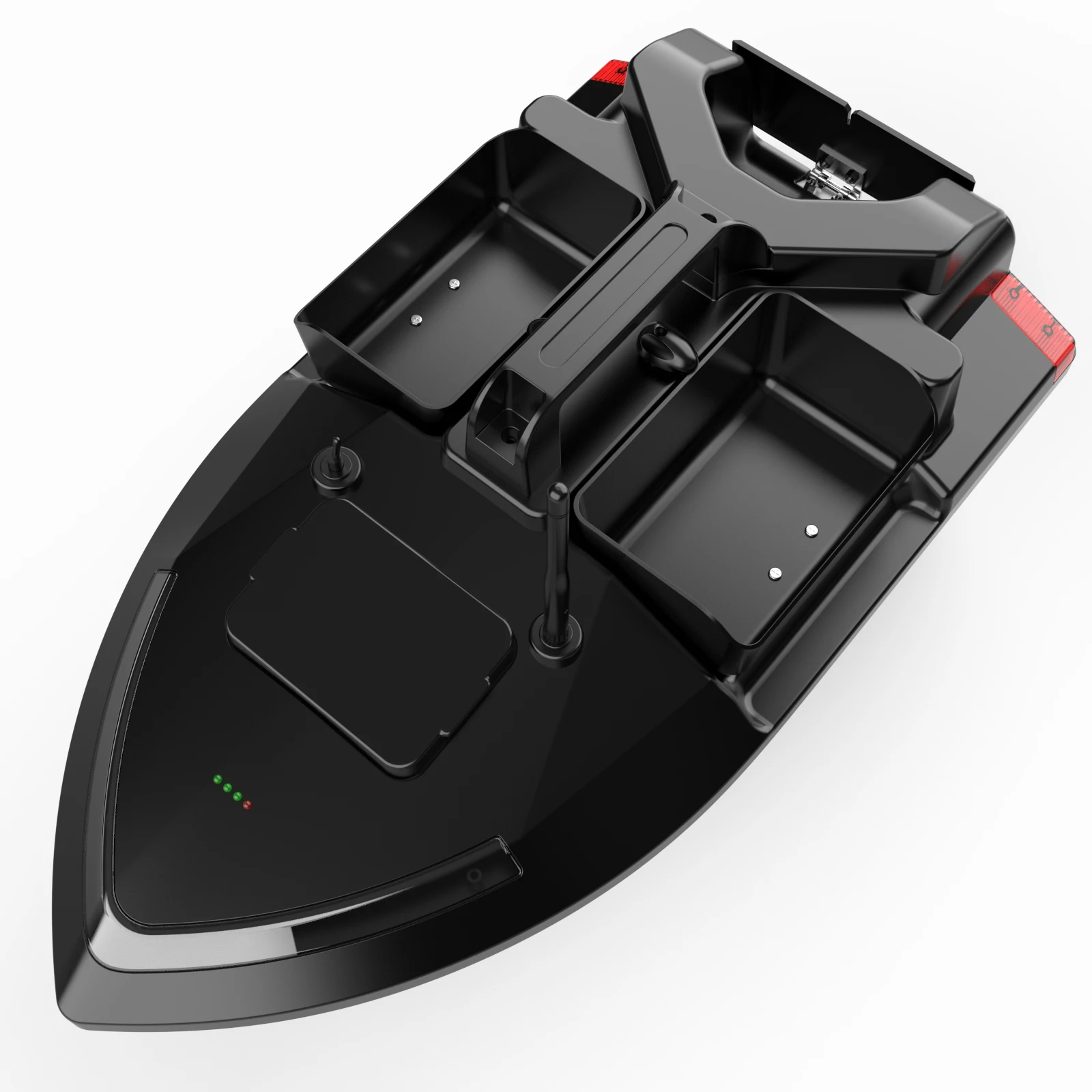 V801 Remote Control Plastic Fishing Bait Boats With 2 Motors 10KM/H Cruise Cheap Boats Fishing 3 Bait Tanks Lighting Turn Signal