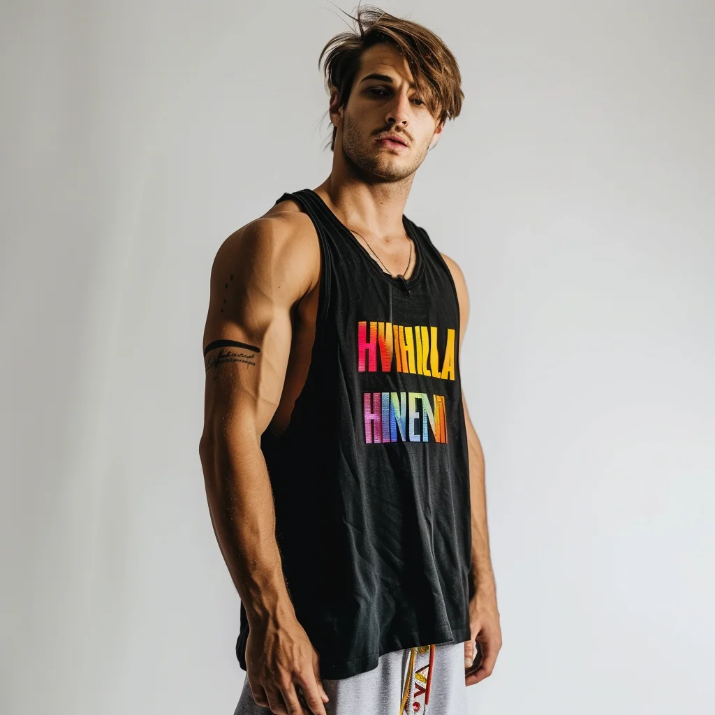 Wholesale Custom Cotton Stringer Gym Vest Fitness Singlet Workout Muscle Bodybuilding Mens Tank Top