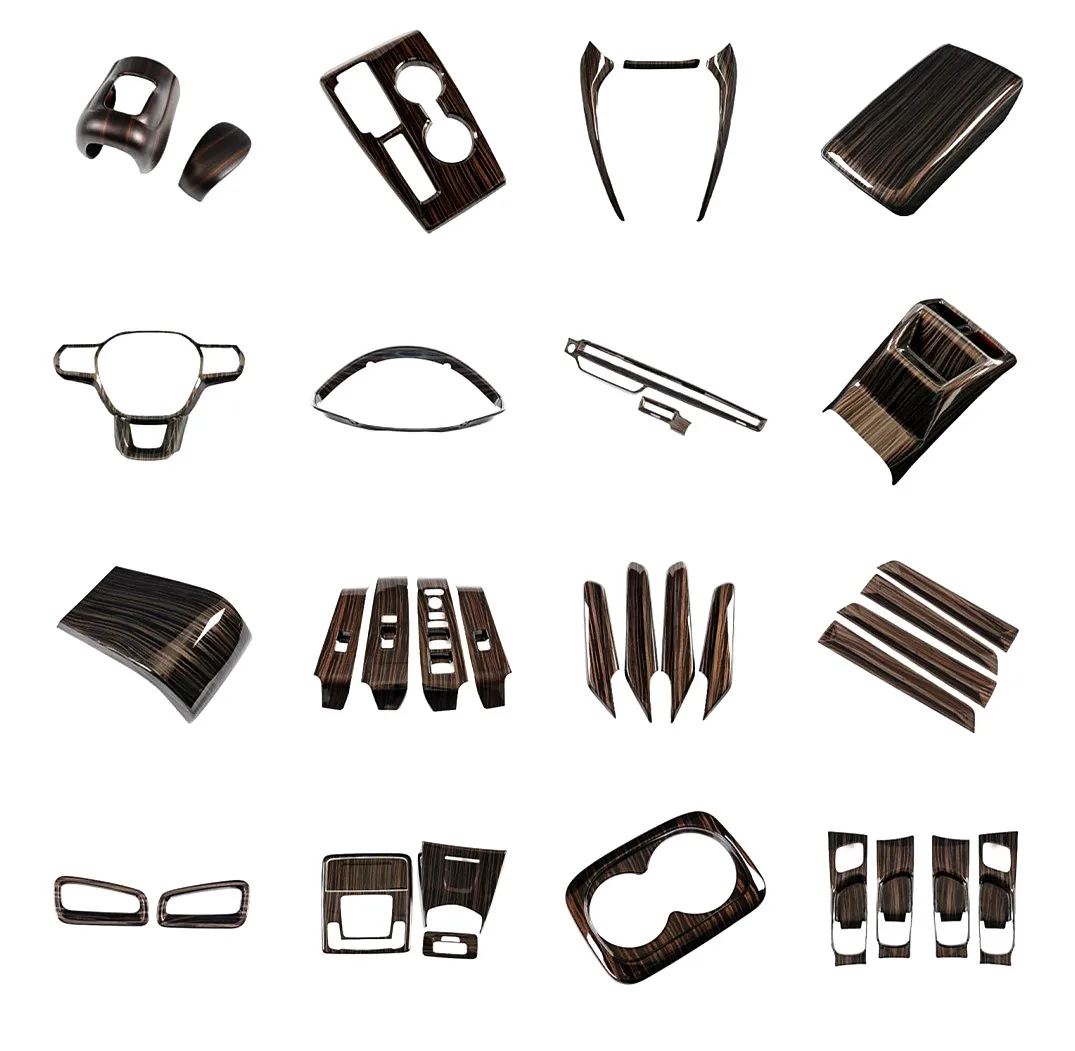 for 22 models of 11th generation Civic interior gear panel left drive / right drive steering wheel decorative frame gold wood g