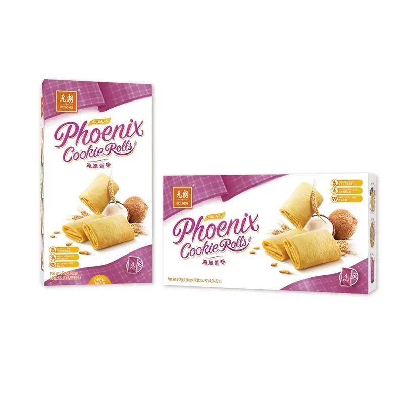 Высокое качество, не жирные, 132 г, Феникс, вафельная рулон, овощи, вкусное и здоровое печенье, китайская кухня