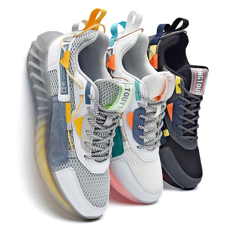 
Comfortable Breathable Couple Sneaker Unisex Lace-up Running Trainers Walking Sports Shoes 