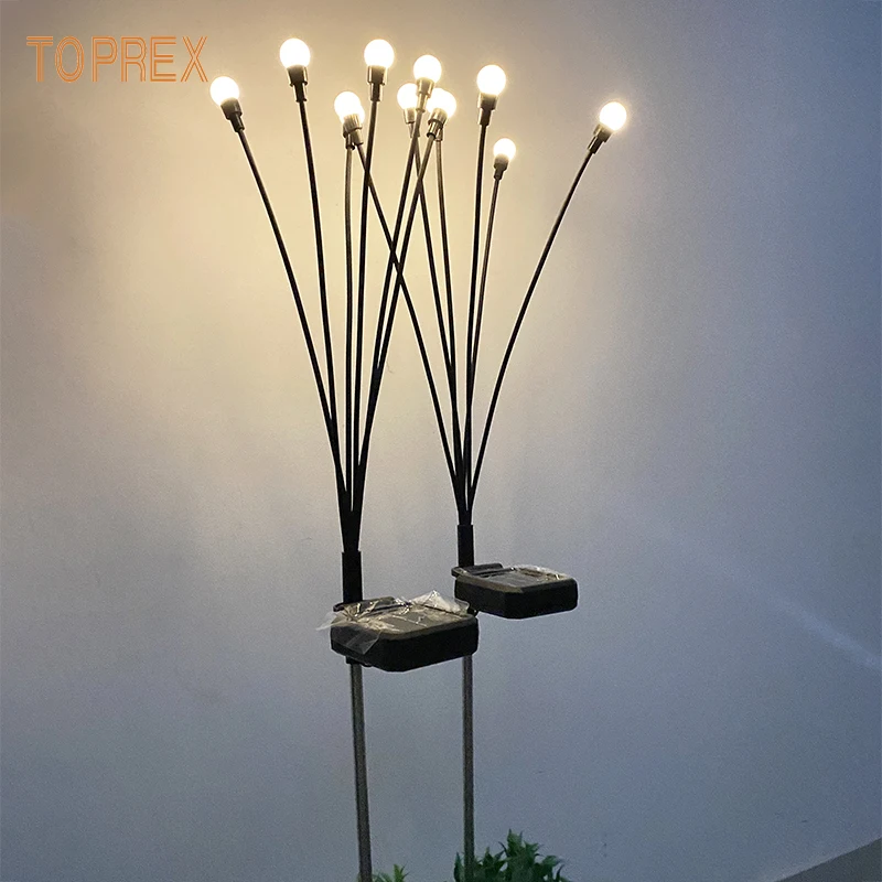 Persistent Highlighting Waterproof Warm White Flexible Firefly Solor Street Light For Outdoor Garden Park City Landscape Decor