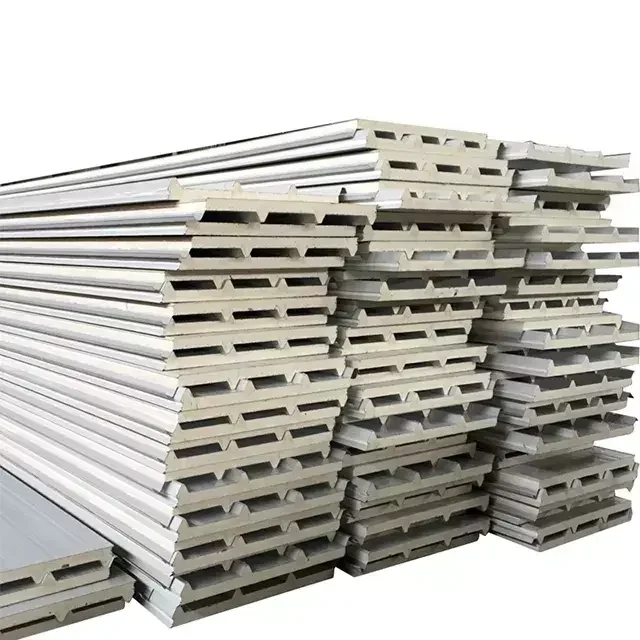 PU Sandwich Panel Fire proof Interior / Exterior Wall Panel decorative heat insulation metal panel