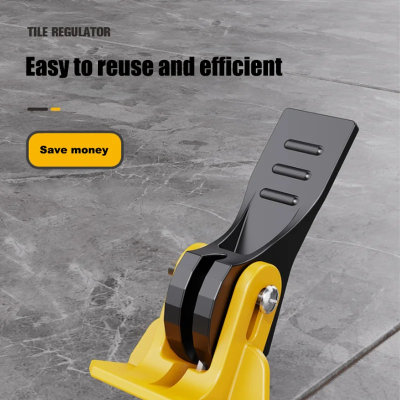 Upgraded Plastic Lock Tile Clips T Type Recyclable Leveling Tools Tile Leveling System for Decoration