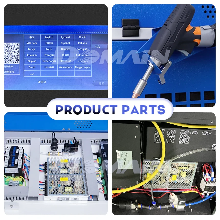 Domain fiber laser hand held welder 4 in 1 air cooling laser welding machine portable 800w 1500W air machine weld laser