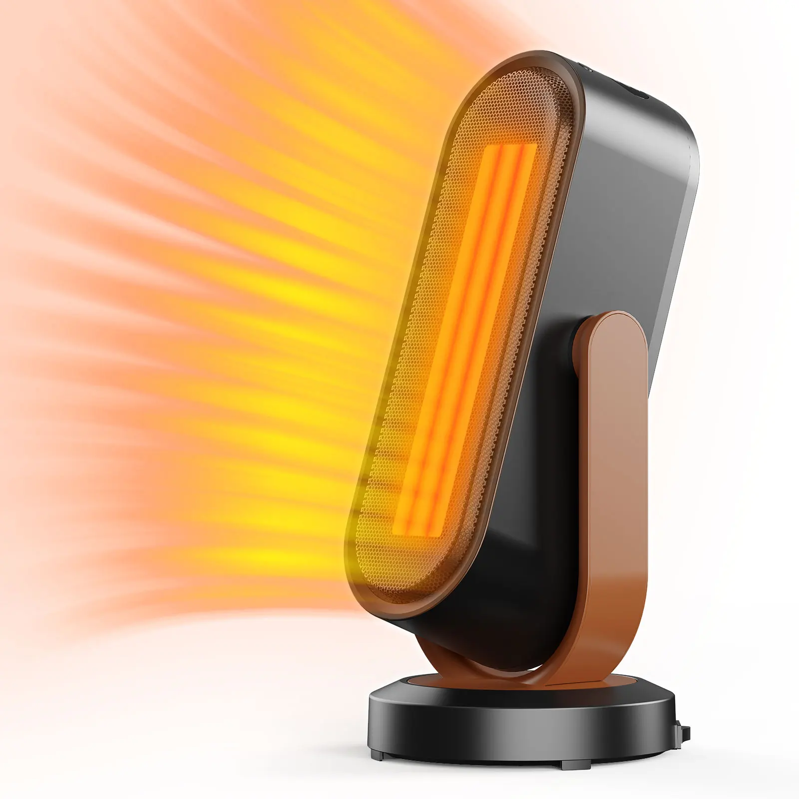 CE SAA UKCA ETL Certified 1500 Watt PTC ceramic heat Auto sensors Indoor Temperature ABS Table Bladeless tower fan with heater