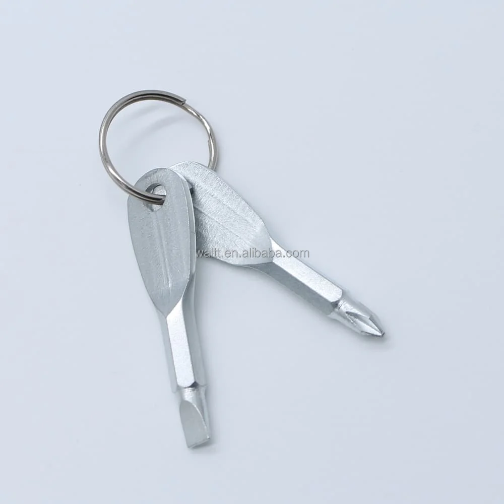 TURBOOST 2PCS Pocket Keychain Mini Screwdriver Tools Set