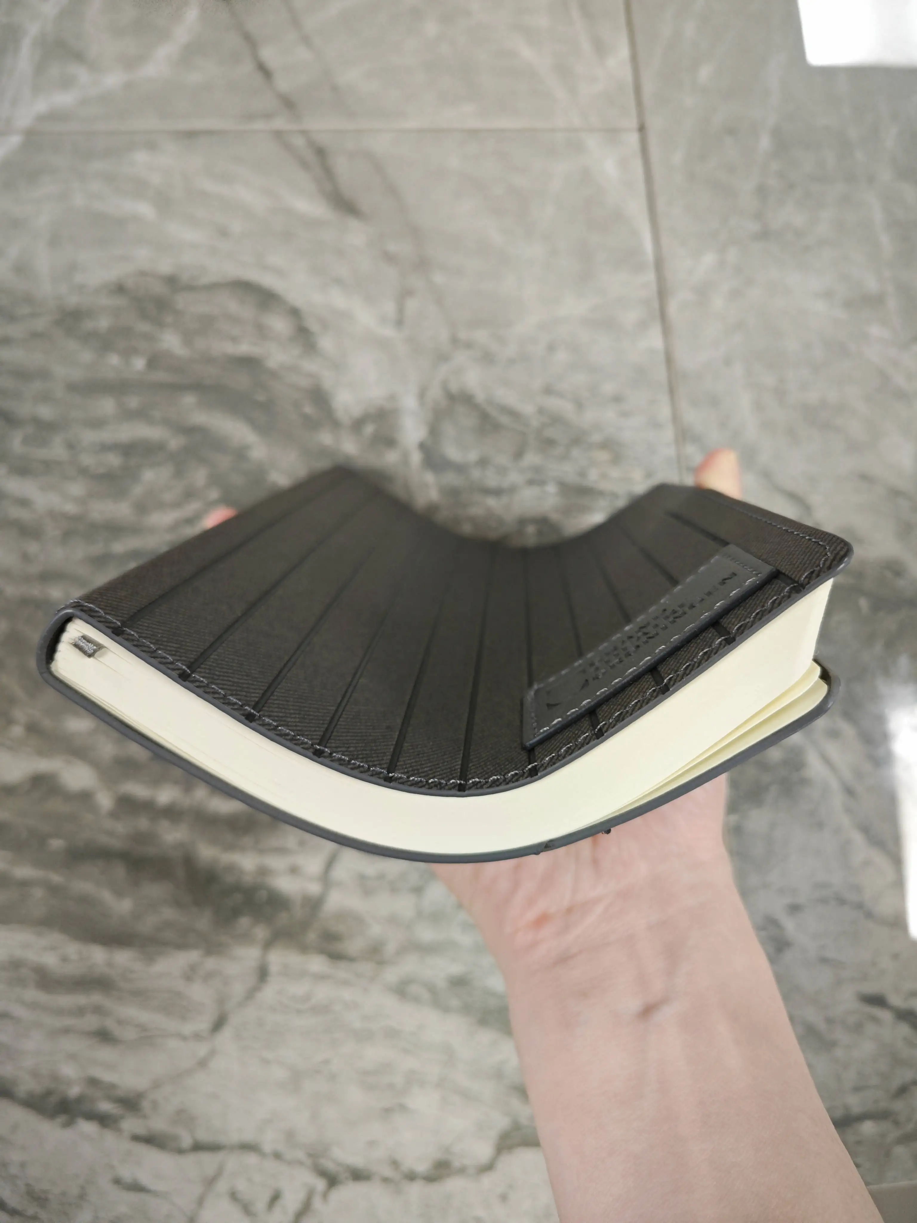 Wholesale leather bound lined journal elastic band notebook with high quality