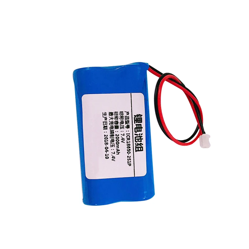 7.4v 2600mah  5000mah  2s1p li ion battery pack 18650 21700 lithium pack for toys remote control