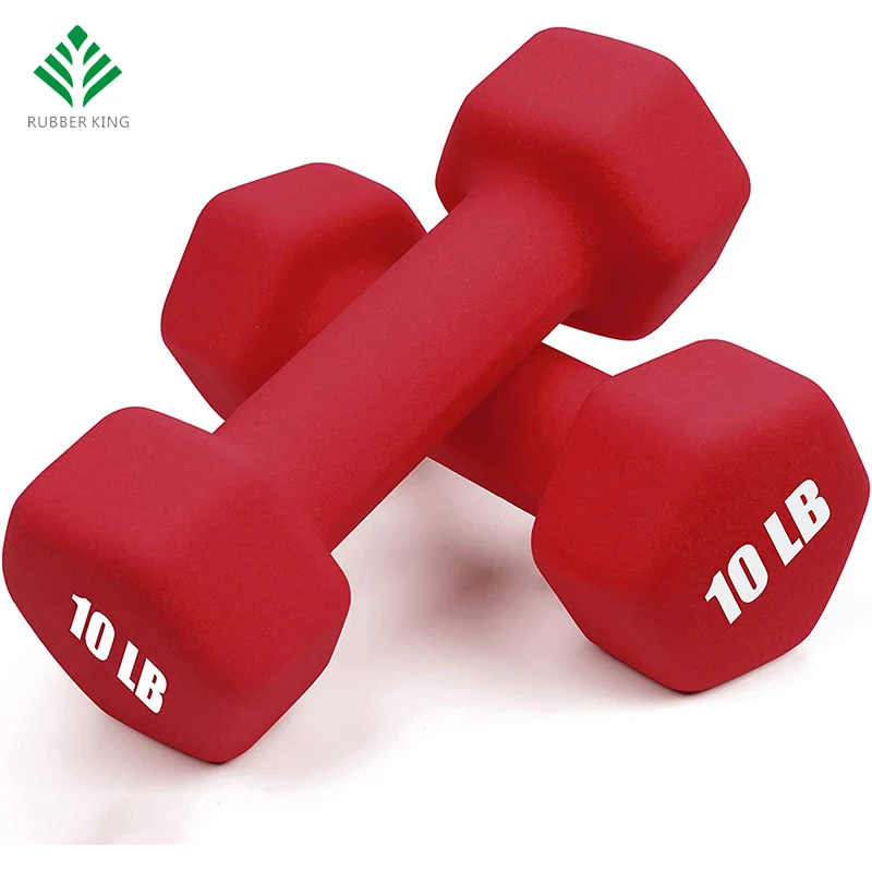 Colorful Factory Cheap Custom Logo Iron Fitness Dumbbell Hexagonal non-slip dumbbells
