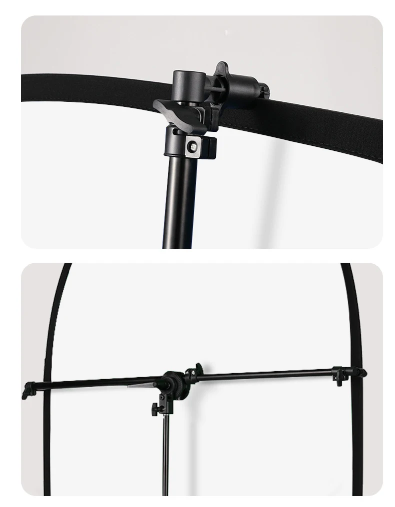 150X200CM Catch Light Reflector Collapsible Photo Studio Background Reflector Board with 2.8m Stand For Outdoor Photography