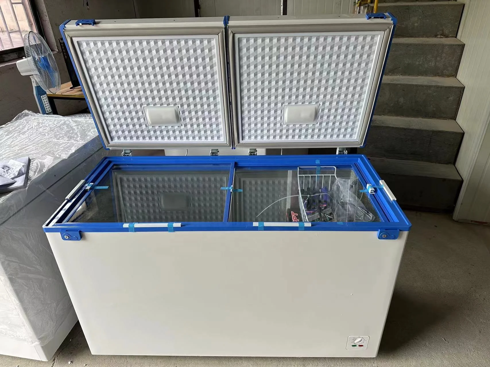 CKD chest freezer 358L DC 12V commercial 12.6cu.ft save energy appliance fridge off grid solar deep freezers