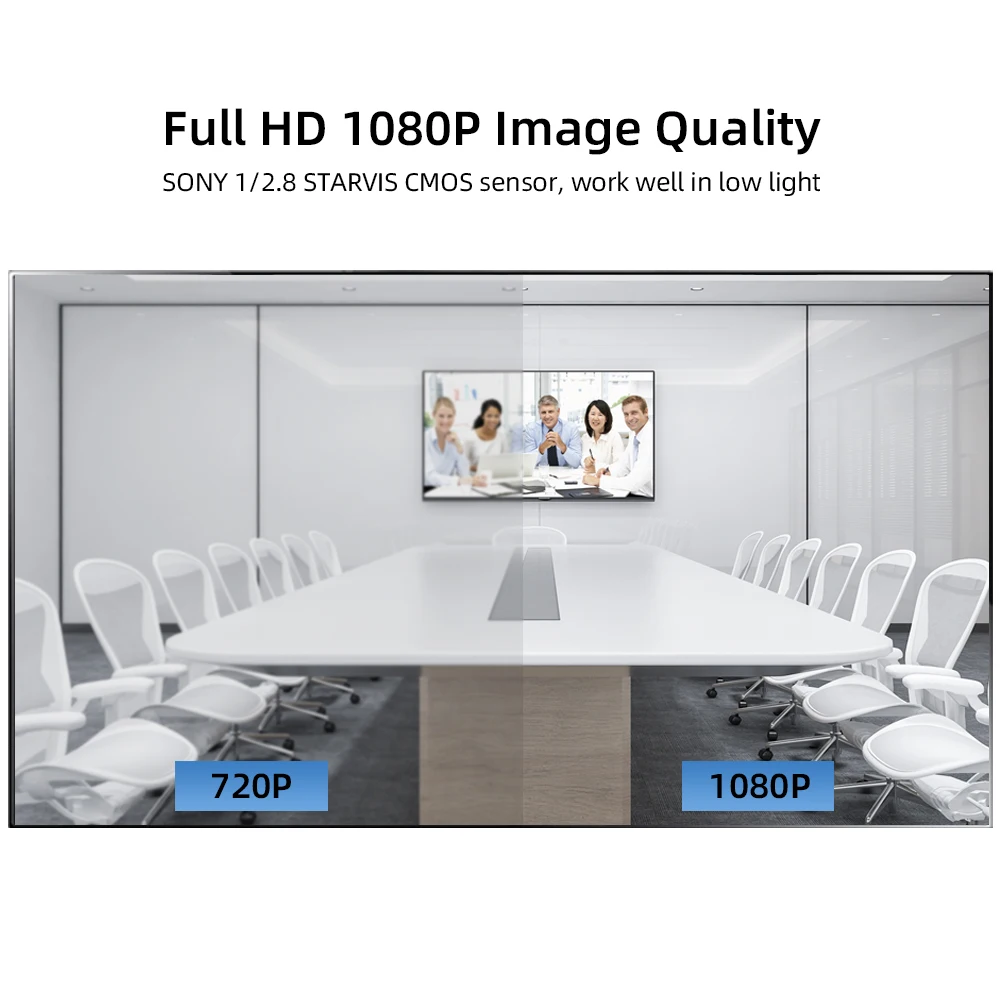 PTZ Conference Camera Video 10X Optional Zoom HD 1080P USB2.0 Classroom Tele Meeting Camera