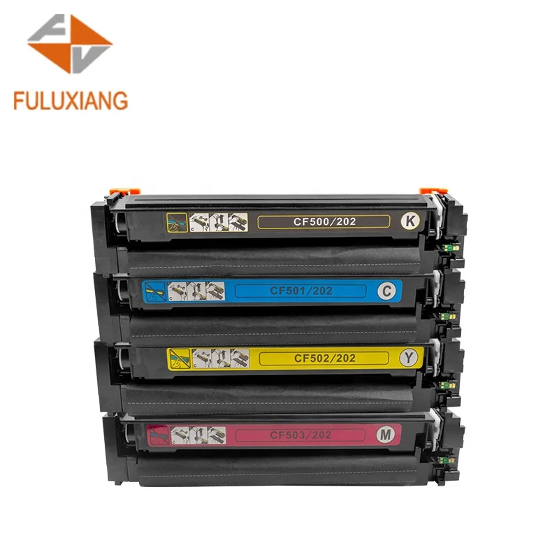 FULUXIANG Compatible CF500A CF501A CF502A CF503A 202A 204A Toner Cartridge For HP LaserJet Pro M254dn/254dw MFP M280nw