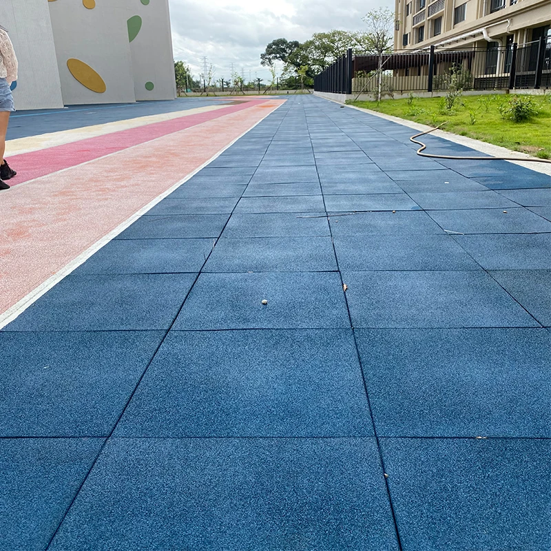 Kids Flooring Tiles Rubber Colorful Floor Mats Backyard Sidewalk Decoration Creative Rubber Mat For Car Parking For Outdoor