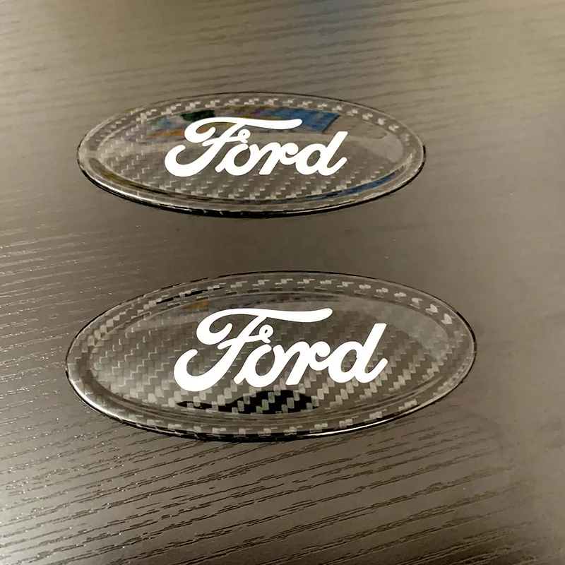 Эмблема из углеродного волокна для Ford логотип модели