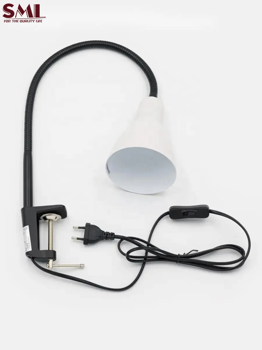 SML Creativity Iron light Adjustable Clip light online switch on/off Reading lamp