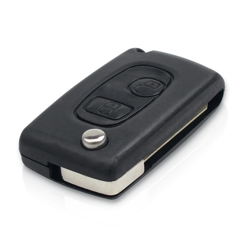 KEYYOU 2 Buttons Remote Modified Keyless Folding Car key Cover For Citroen Elysee Saxo Berlingo Xsara Picasso Car Alarm
