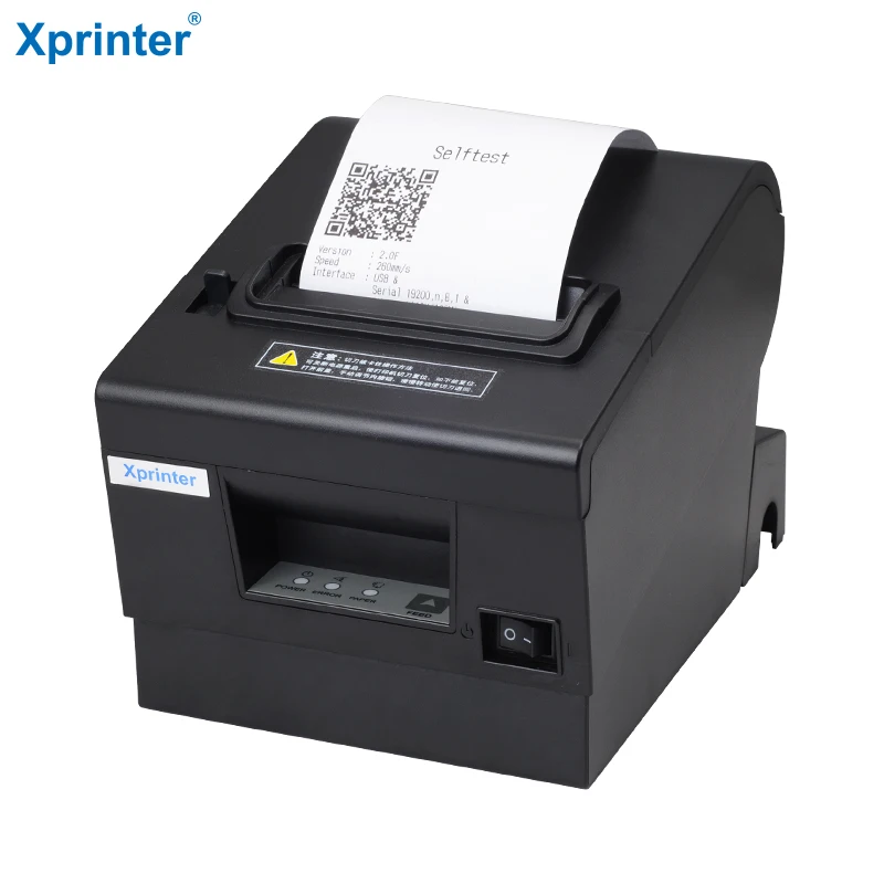 3inch desktop receipt printer with beeper triple interface