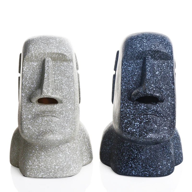  Идиллический камень для лица Moai фигурка пасхального острова каменная бумажная коробка украшения