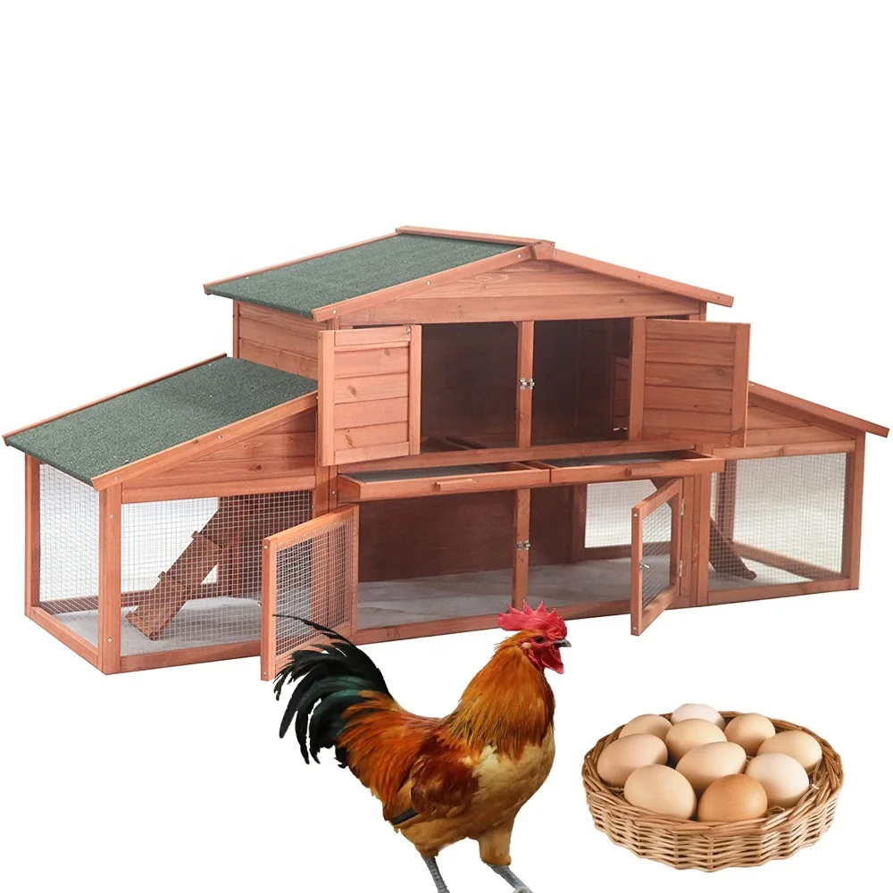 Jaalex Cheap Wooden Large Outdoor Waterproof Chicken Pens And Coops For 15 Chickens Animal Cage