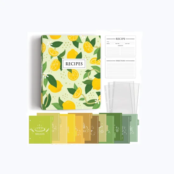 Hot Selling With Customized Recipe Cards Color Any Or Custom Recipe Ring Card Binder Mechanism
