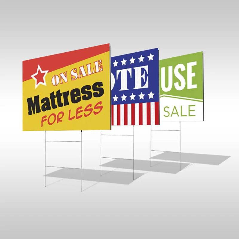 China Custom Plastic Corrugated Pp Polypropylene Sheet Outdoor Political Yards Advertising Signs