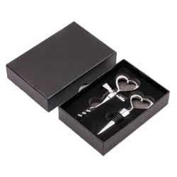 Useful Wedding Gifts Opener And Wine Stopper Set With Heart Design