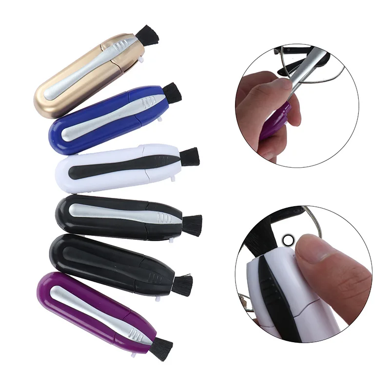 Household Cleaning Tools Mini Sun Glasses Cleaner Best Eyeglass Lens Microfiber Brush Glasses Cleaning Brush