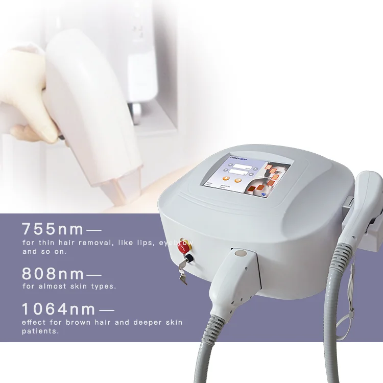 808Nm Permanent Hair Removal System Vertical Diode Laser Hair Removal Beauty Equipment