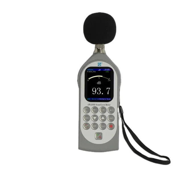 AWA5688  digital sound level meter 28-133 dB Noise Meter  decibel meter with GPS