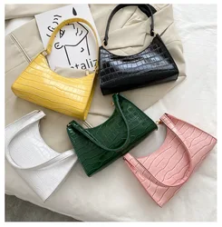 Fashion Exquisite Shopping Bag Retro Casual Totes Shoulder Bags Female Leather Solid Color Chain Women Hand Bags 2021 Handbag