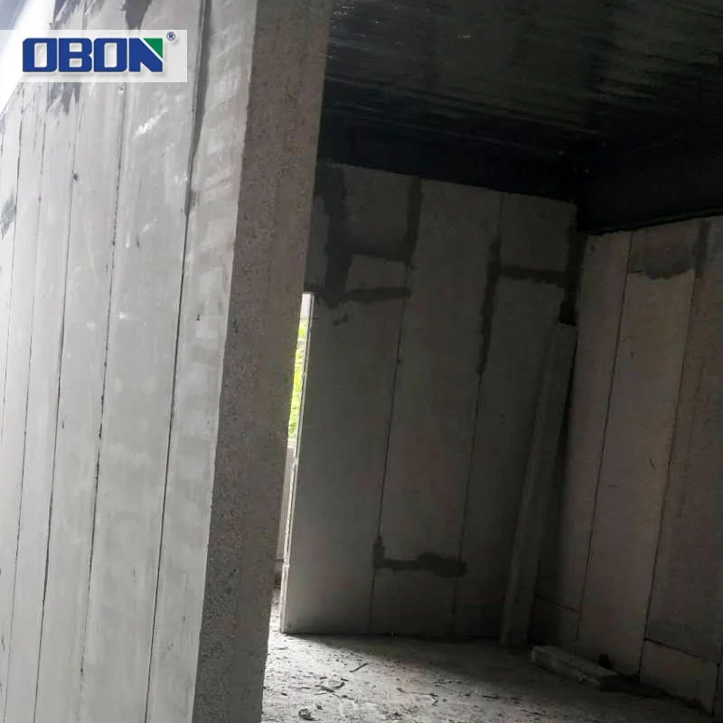 OBON Light Weight 70mm 100mm Foam Beads Fibre Cement Board Eps Cement Sandwich Panel for Wall