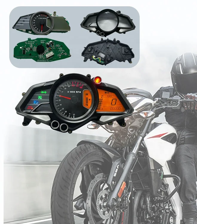 Quality Assured Products motorcycle speedometer replacement assembly fit for Pulsar 200ns