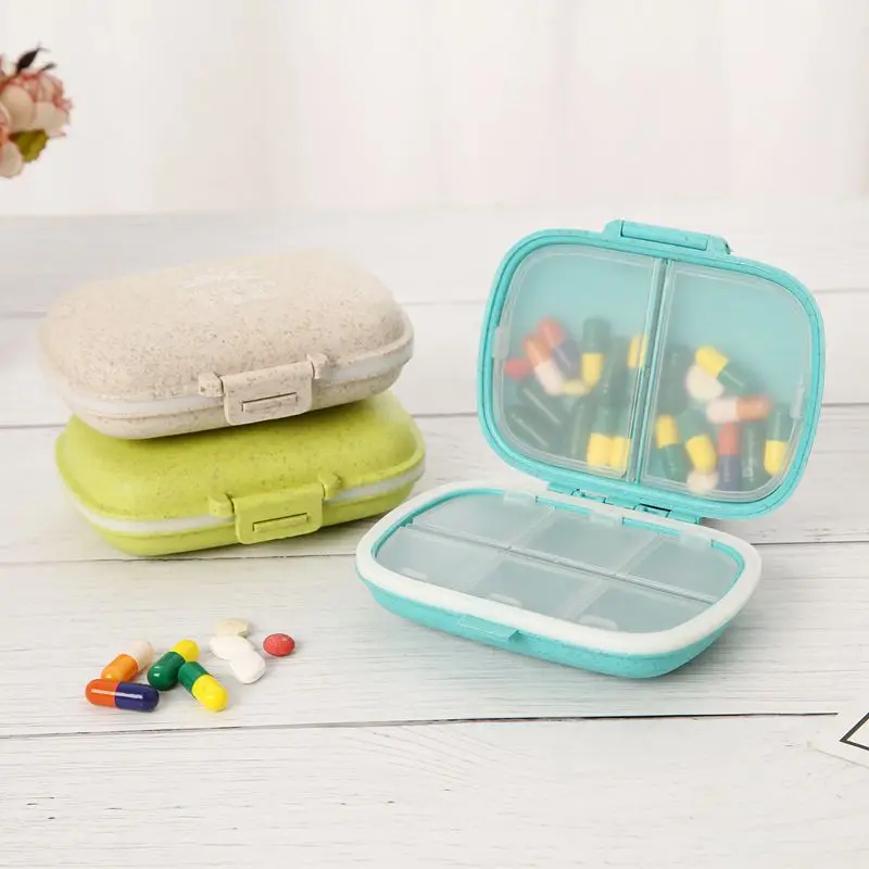 Portable Medicine Box Storage Mini Dispensing Plastic Pill Case Tablet Drug Packaging Box