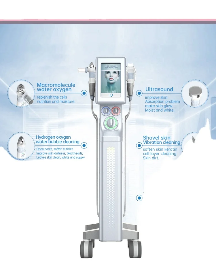 2024 with camera Original Design 6 In 1 Skin Hydra Machine Oxygen  Hydradermabrasion Equty Salon Face Spauipment