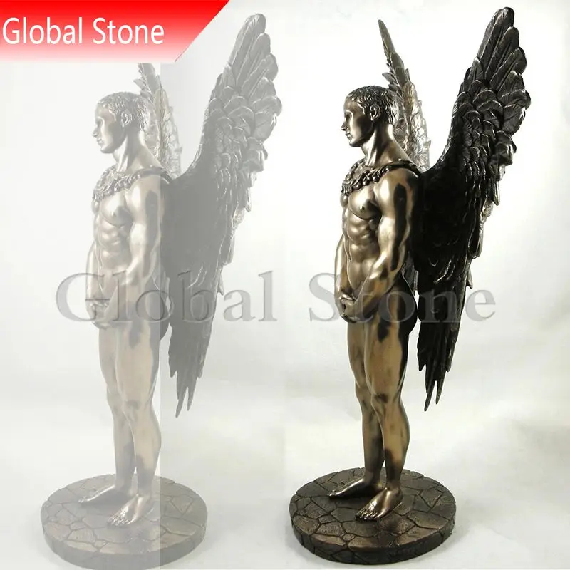 Fancy Outdoor Life Size Garden Bronze Statue Figure Nude Man Male Sculptures